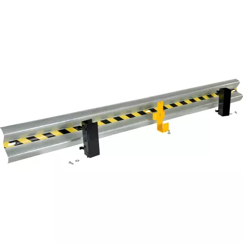steel-drop-in-guard-rail-10-l-with-3-brackets-hardware-galvanized Steel Drop-In Guard Rail 10'L With (3) Brackets & Hardware, Galvanized