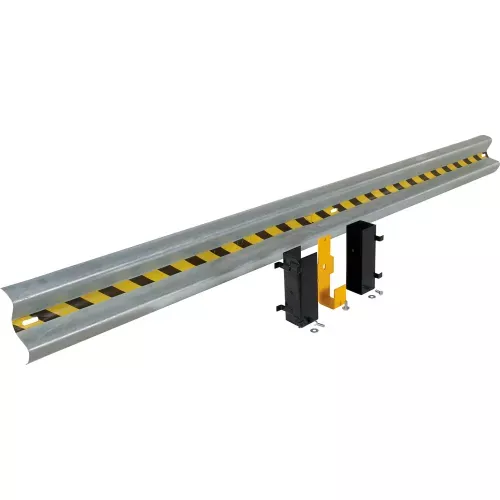 steel-drop-in-guard-rail-12-l-with-3-brackets-hardware-galvanized Steel Drop-In Guard Rail 12'L With (3) Brackets & Hardware, Galvanized