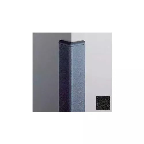 surface-mounted-corner-guard-90-2-wings-4-h-w-caps-black Surface Mounted Corner Guard 90°, 2'' Wings, 4'H W/Caps, Black
