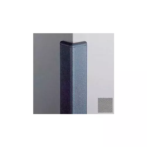 surface-mounted-corner-guard-90-2-wings-4-h-w-caps-gray Surface Mounted Corner Guard 90°, 2'' Wings, 4'H W/Caps, Gray