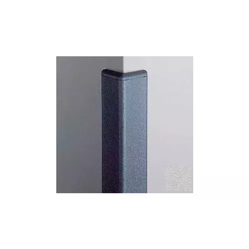 surface-mounted-corner-guard-90-2-wings-4-h-w-caps-silver-gray Surface Mounted Corner Guard 90°, 2'' Wings, 4'H W/Caps, Silver Gray