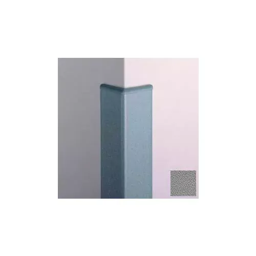 surface-mounted-corner-guard-90-3-wings-4-h-w-caps-gray Surface Mounted Corner Guard 90°, 3'' Wings, 4'H W/Caps, Gray
