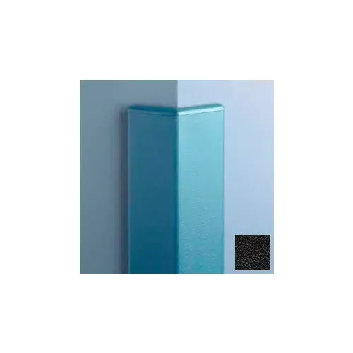 surface-mounted-corner-guard135-3-wings-4-h-w-caps-black Surface Mounted Corner Guard135°, 3'' Wings, 4'H W/Caps, Black