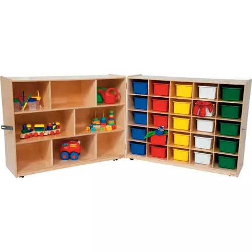 tray-shelf-folding-storage-with-25-assorted-trays Tray and Shelf Folding Storage with 25 Assorted Trays