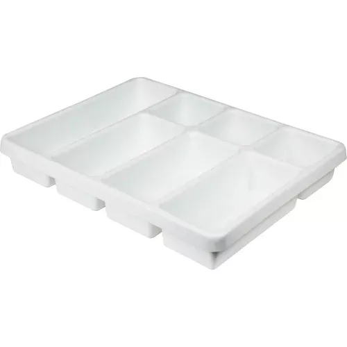 trippnt-white-7-compartment-drawer-organizer-17-w-x-13-d-x-2-h TrippNT White 7 Compartment Drawer Organizer, 17"W x 13"D x 2"H