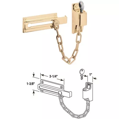 u-9912-defender-security-keyed-chain-door-lock U 9912 Defender Security Keyed Chain Door Lock