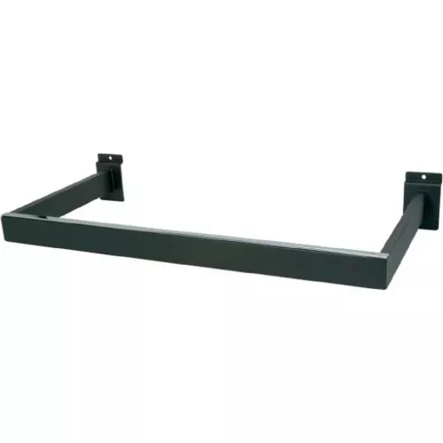 u-shaped-rectangular-tubing-hangrail-matte-black-pkg-qty-10 U-Shaped Rectangular Tubing Hangrail - Matte Black - Pkg Qty 10