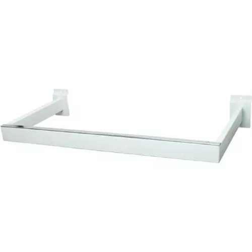 u-shaped-rectangular-tubing-hangrail-matte-white-pkg-qty-10 U-Shaped Rectangular Tubing Hangrail - Matte White - Pkg Qty 10