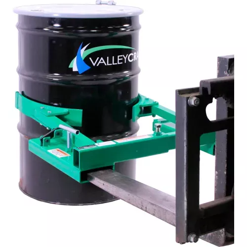 valley-craft-fork-mounted-forklift-drum-grab-1500-lb-capacity Valley Craft Fork Mounted Forklift Drum Grab, 1500 lb. Capacity