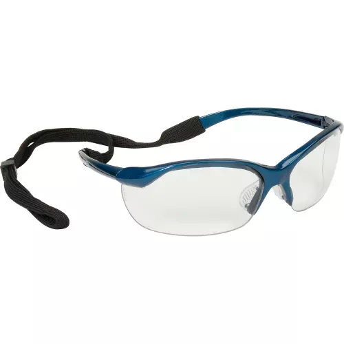 vapor-safety-glasses-clear-metallic-blue Vapor Safety Glasses - Clear, Metallic Blue