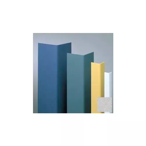 vinyl-surface-mounted-corner-guard-90-corner-1-1-2-wings-4-height-silver-gray-un Vinyl Surface Mounted Corner Guard, 90° Corner, 1-1/2" Wings, 4' Height, Silver Gray, Undrilled