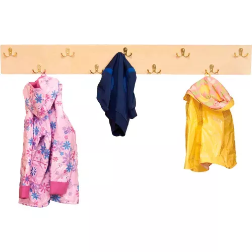 wood-designs-hang-up-coat-rack-with-9-2-prong-hooks Wood Designs™ Hang-up Coat Rack with 9 2-Prong Hooks