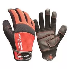 work-master-high-performance-work-gloves-touchscreen-compatible-black-red-microf Work Master High-Performance Work Gloves, Touchscreen Compatible, Black & Red Microfiber Suede, Large