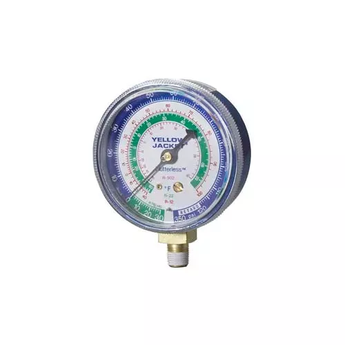 yellow-jacket-2-1-2-blue-low-side-gauge-49052 Yellow Jacket 2-1/2" Blue Low Side Gauge 49052