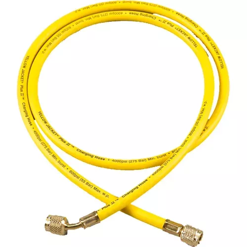 yellow-jacket-60-yellow-plus-ii-1-4-hose-with-sealright-22060 Yellow Jacket 60" Yellow PLUS II™ 1/4" Hose With SealRight™ 22060
