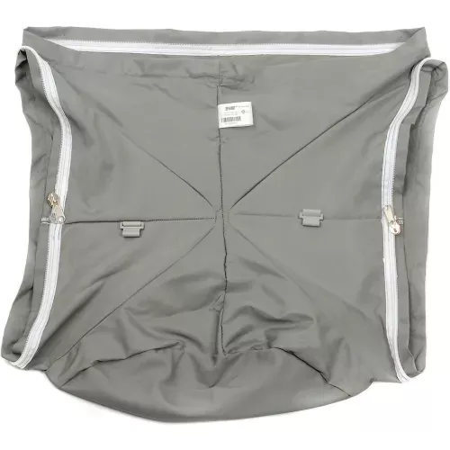 zip-duct-20-gray-tee-section-with-16-take-offs Zip-A-Duct™ 20" Gray Tee Section With 16" Take Offs