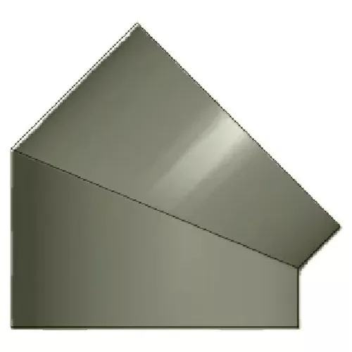 Zip-A-Duct™ 28" Diameter 45 ° Gray Right Hand Elbow