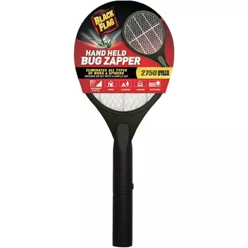 zr-7936-black-flag-handheld-racket-style-bug-zapper ZR-7936 Black Flag Handheld Racket-Style Bug Zapper