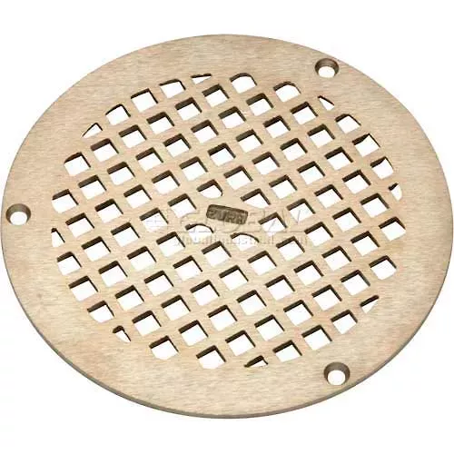 Zurn 8" Dia. Round Floor Drain W/Screws, Nickel